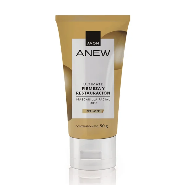 Mascarilla facial con Oro Avon Anew Ultimate.