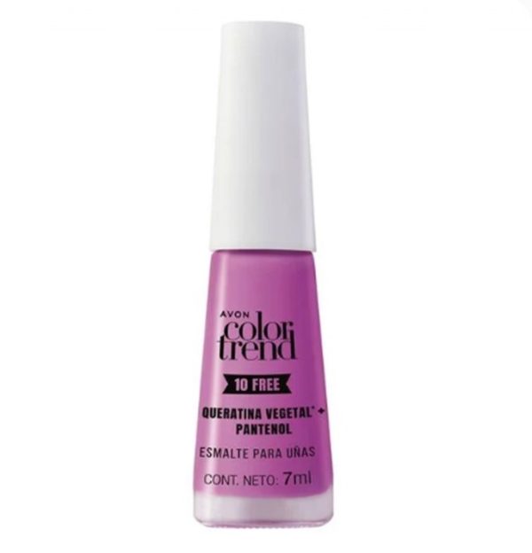 Esmalte para Uñas Color Trend 10 Free Purple Flowers.