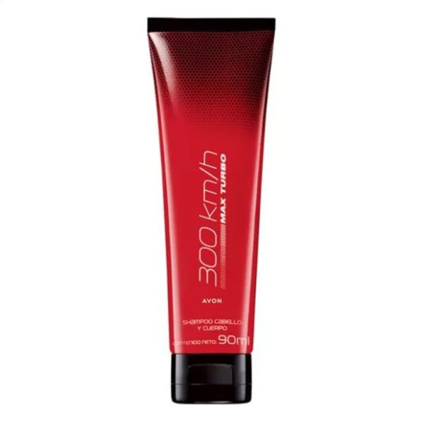 Shampoo Cabello y Cuerpo 300 km Max Turbo 90ml.